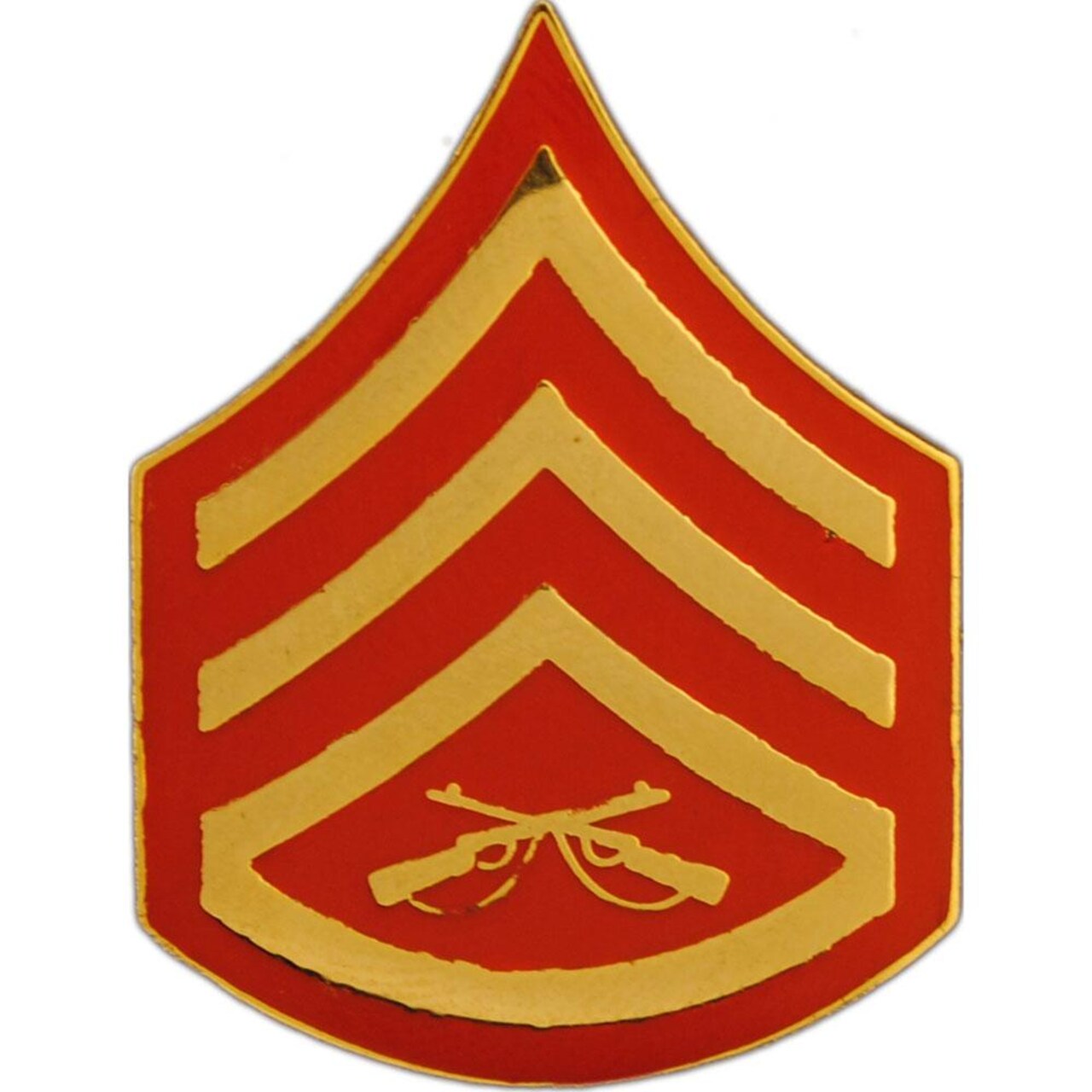 EagleEmblems P64028 Rank-USMC,E6,Staff SGT (CLR) (.875'' Wide)